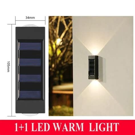 Balise Borne Solaire Applique Murale Solaire Led Pour L Ext Rieur