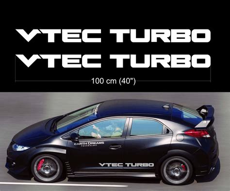 Vtec Turbo Honda Sohc Dohc Mugen Civic TypeR JDM Decal Doors Car Glass