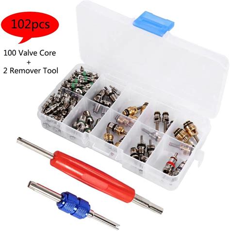 134pcs A C Core Valves R134A Automotive Air Conditioning Assortment