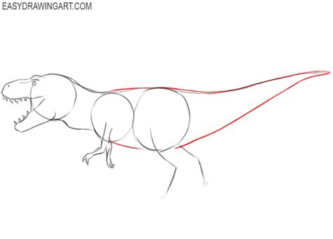 How To Draw A Tyrannosaurus Rex Easy Drawing Art