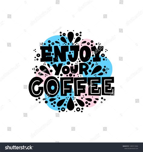 Hand Drawn Lettering Coffee Isolated On Stock Vector Royalty Free 1283313364 Shutterstock