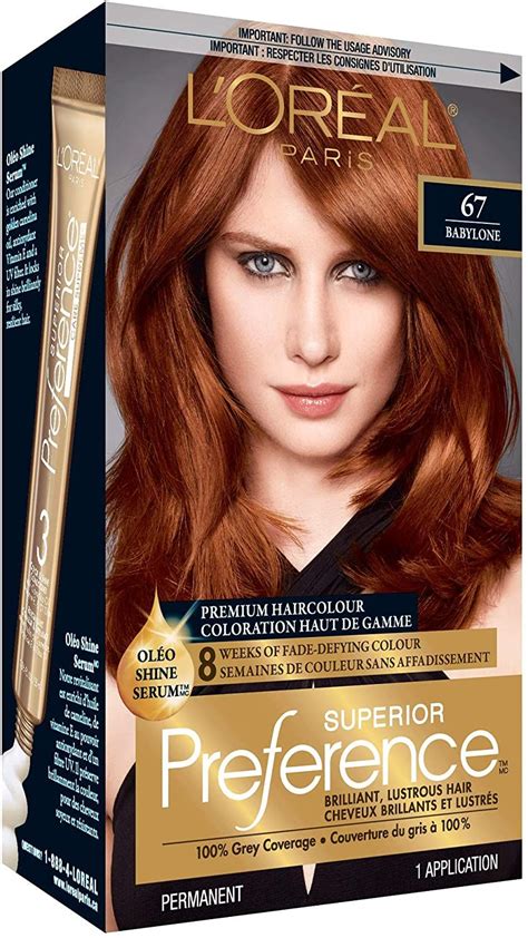 L Oreal Paris Superior Preference Permanent Hair Color Light Auburn