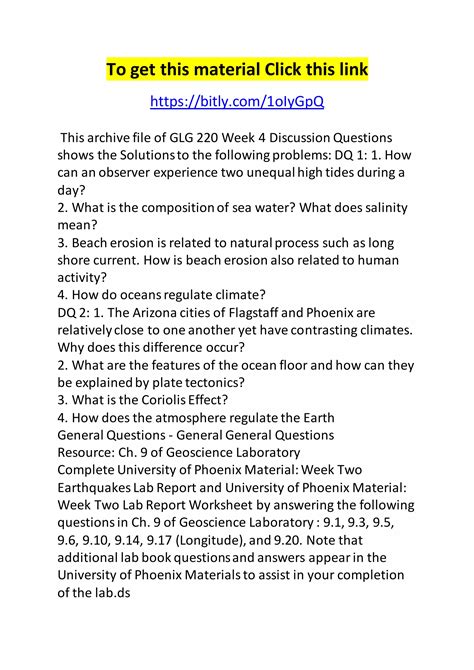 Glg 220 Week 4 D Qs PDF