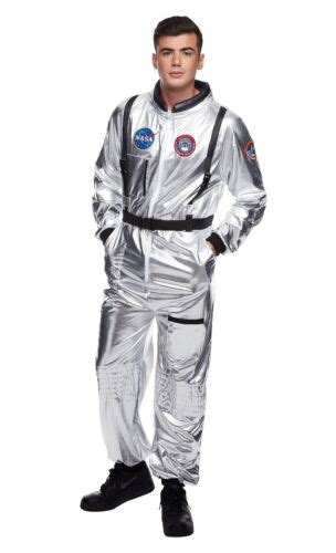 Mens Unisex Astronaut Costume Spaceman Suit Halloween Adult Costumes