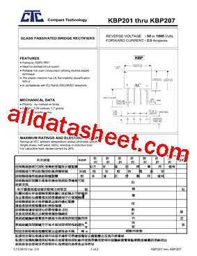 Kbp Datasheet Pdf Compact Technology Corp