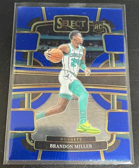 2023 24 PANINI SELECT NBA Brandon Miller Blue Concourse Rookie 80