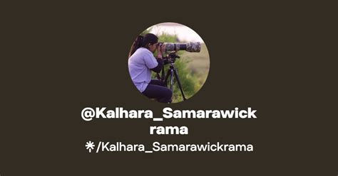 Kalharasamarawickrama Instagram Facebook Tiktok Linktree