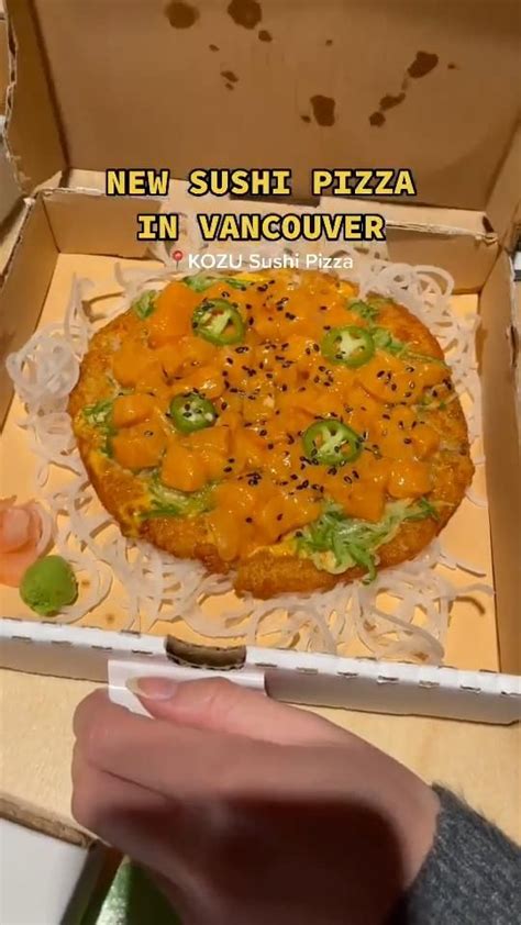 New Sushi Pizza In Vancouver Sushi Dinner Sushi Lunch Healthy Food