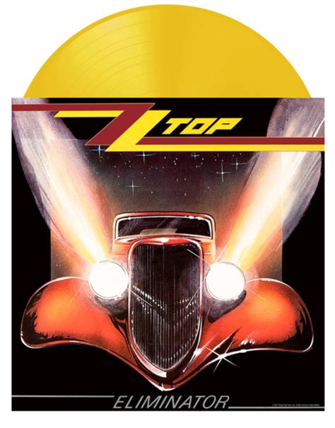 ZZ Top Eliminator LP Vinyl Record Yellow Coloured Vinyl By Warner