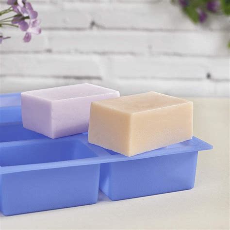 Rectangle Silicone Soap Mold Bar Soap Mold For Soap Making Etsy