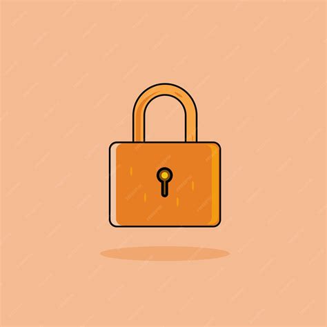 Premium Vector Lock Vector Illustration