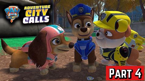 Paw Patrol The Movie Adventure City Calls Gameplay Walkthrough Part 4 Full Game No Commentary