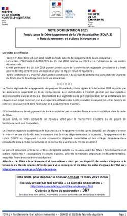 Note D Orientation Fonds Pour Le D Veloppement De La Vie