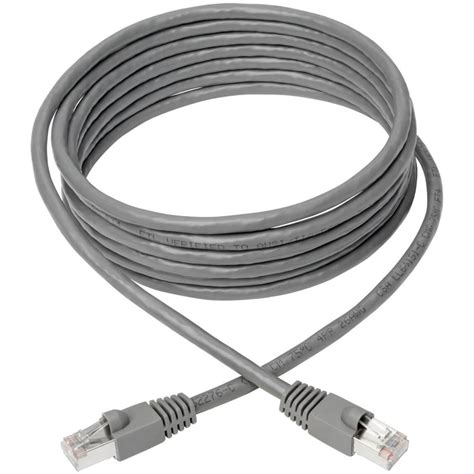 Tripp Lite by Eaton 5FT Cat6A 10GbE Shielded (S/FTP) Snagless Patch Cable 26AWG — Gray (Single) (N201-C6A-STP-5FT-GY-1PK)