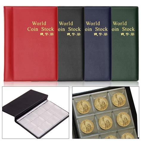 120 Coin Collection Holders Storage Collecting Money Penny Pockets