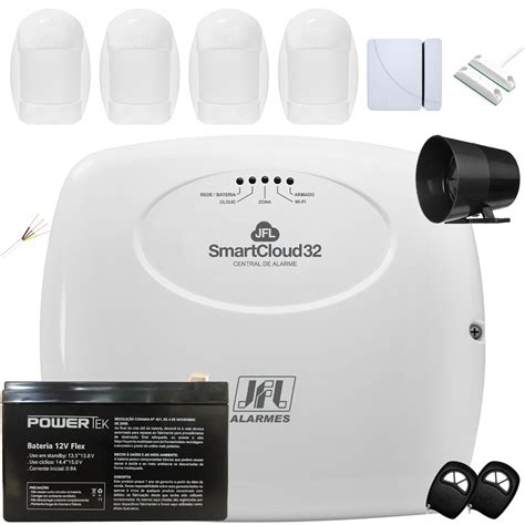 Kit Alarme Jfl Smartcloud Sensores Infra Idx E Mangeticos