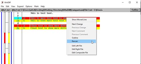 How To Use Windiff To Compare Files