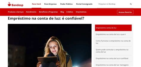 Empréstimo na conta de luz É confiável Bandesp