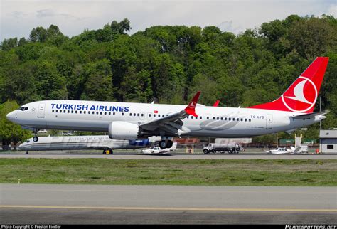 Tc Lyd Turkish Airlines Boeing 737 9 Max Photo By Preston Fiedler Id 956270