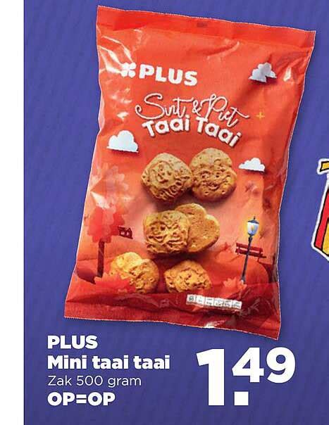 Plus Mini Taai Taai Aanbieding Bij PLUS 1Folders Nl