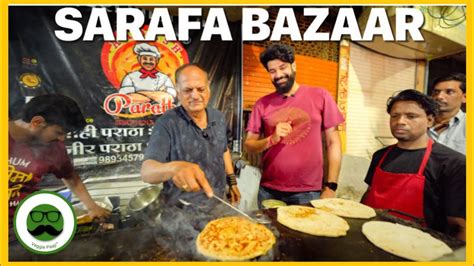 Sarafa Bazaar Indore Street Food With Badepaaji Veggie Paaji Youtube