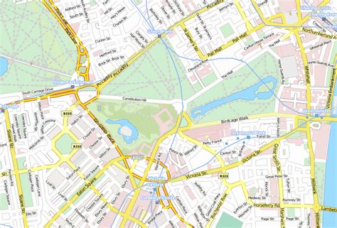 Map Of London Showing Buckingham Palace United States Map