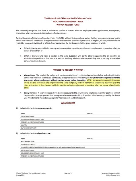 Fillable Online Nepotism Form Rev Fax Email Print Pdffiller