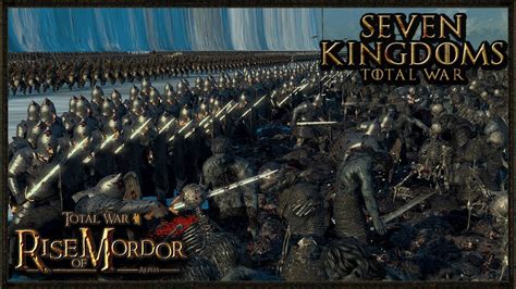 Massive 20 000 Lord OF The Rings Vs White Walker Battle Total War