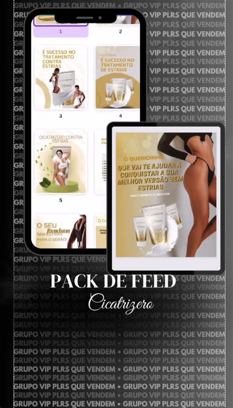 PACK DE FEED CICATRIZERO PLR Marília Trindade Veras Hotmart