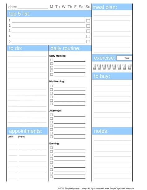 7+ Morning Routine Planner Templates - PDF