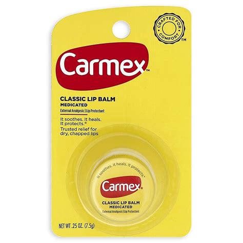 Carmex Classic Medicated 025 Oz Lip Balm Jar Bed Bath And Beyond In