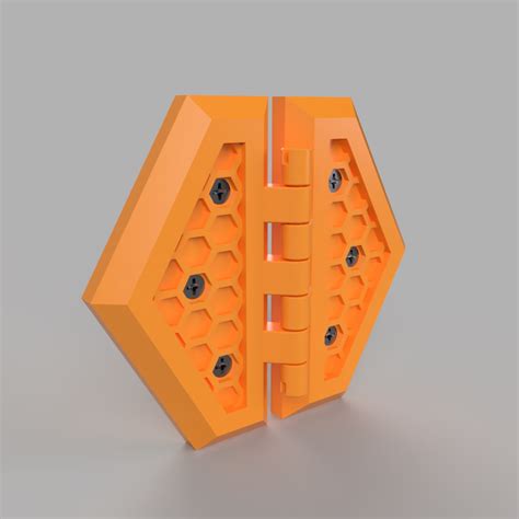 Honeycomb Hinge Design v2 by Phillipe | Download free STL model ...