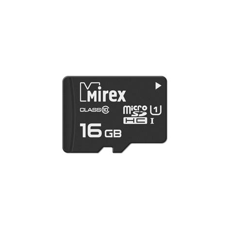 Карта памяти MicroSDHC 16GB UHS I U1 class10 Mirex купить по цене