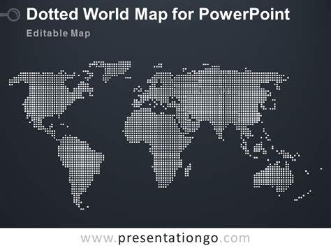 Dotted World Map PowerPoint - PresentationGO.com