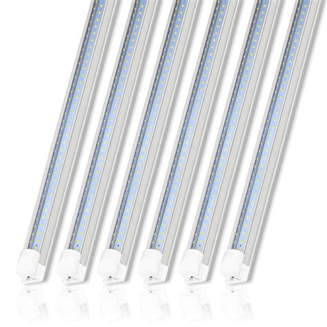 Buy Hykolity 6 Pack 8FT LED Shop Light Fixture 80W Integrated LED Tube