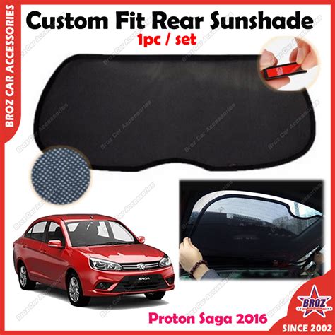 For Proton Saga 16 22 Car Rear Sunshade Rear Windscreen Custom Fit OEM