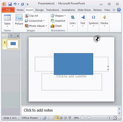 PowerPoint-SHAPE - Format Tab