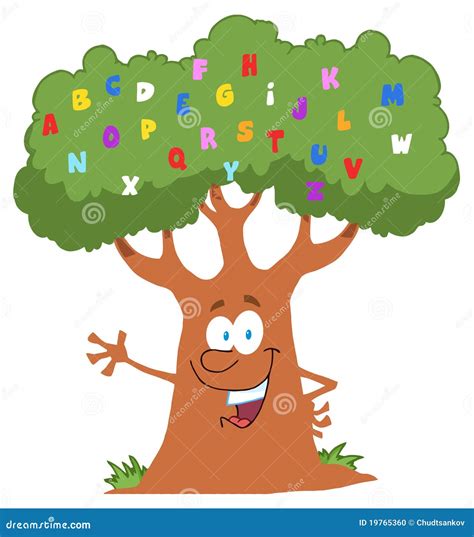 Alphabet Tree Cartoon Vector 21254493