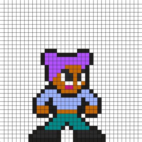 Dc Comics Static Shock Puff Perler Bead Pattern