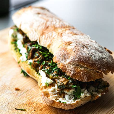 creamy mushroom garlic bread stocked