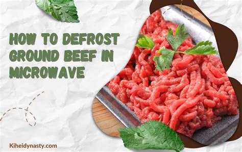 How to Defrost Ground Beef in Microwave?