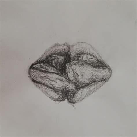 kissing lips | Lips drawing, Book art drawings, Sketchbook art inspiration