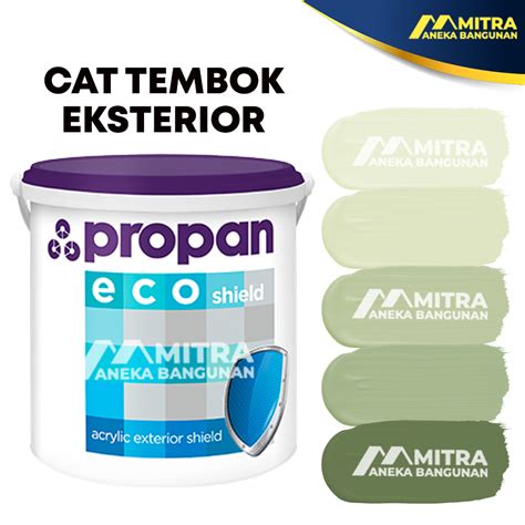 Jual ECO SHIELD PROPAN 5 KG CAT TEMBOK EKSTERIOR 067 SAGE GREEN