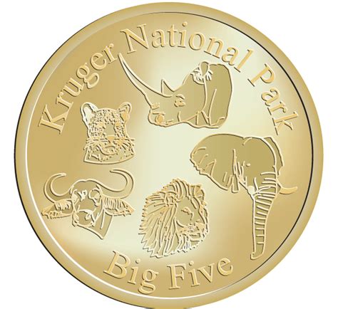 Kruger National Park – Big Five - National Tokens