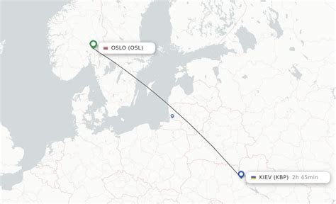 Direct Non Stop Flights From Oslo To Kiev Kyiv Schedules