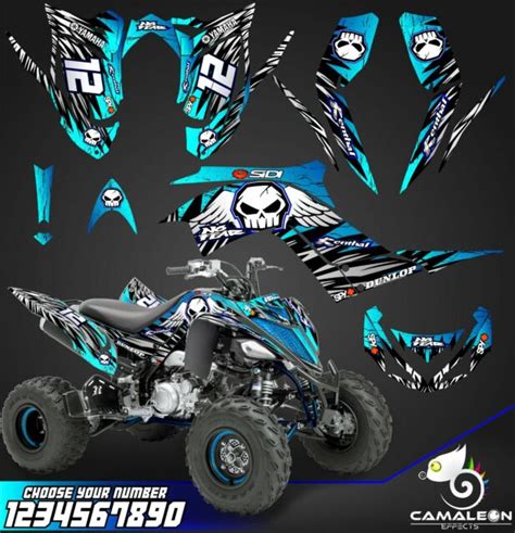 Yamaha Raptor 700r Graphics Kit 2013 2019 Decals Stickers Kit Atv Ebay