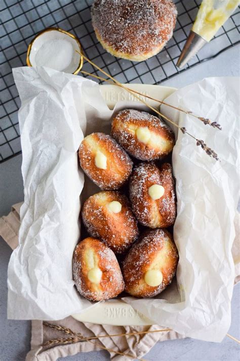 Fluffy Brioche Donuts Filled With Honey Lavender Custard — Yejis