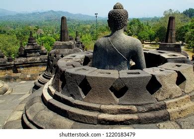 Magnificent Borobudur Temple Architecture Stock Photo 1220183479 ...