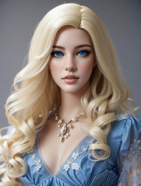 Premium AI Image | Plastic Realistic Humanlike Female Doll with Modern ...