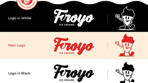 Froyo Ice Cream Logo Design Behance